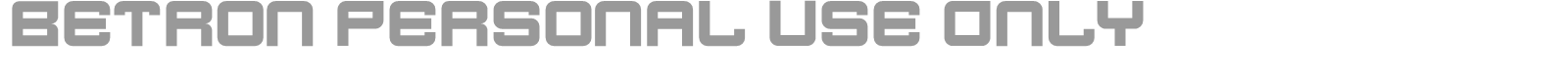 Betron font preview